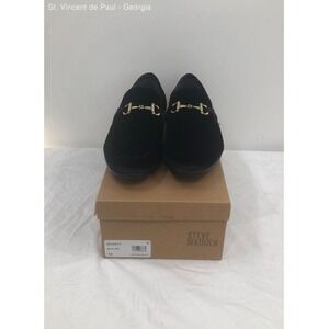 Steve Madden Black Solid Loafer Dress Shoe Men 13